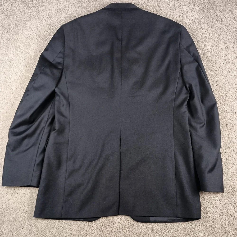 Lauren Ralph Lauren 39R Mens Navy Blue Wool Gold Button Blazer